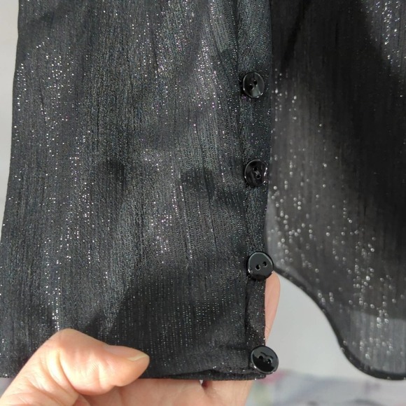 NWT |‎ L'AGENCE Kimberly Puffy Sleeve Blouse - Picture 2 of 9